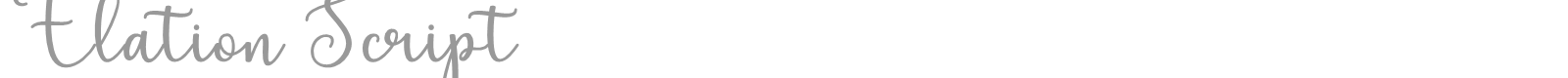 Elation Script font preview